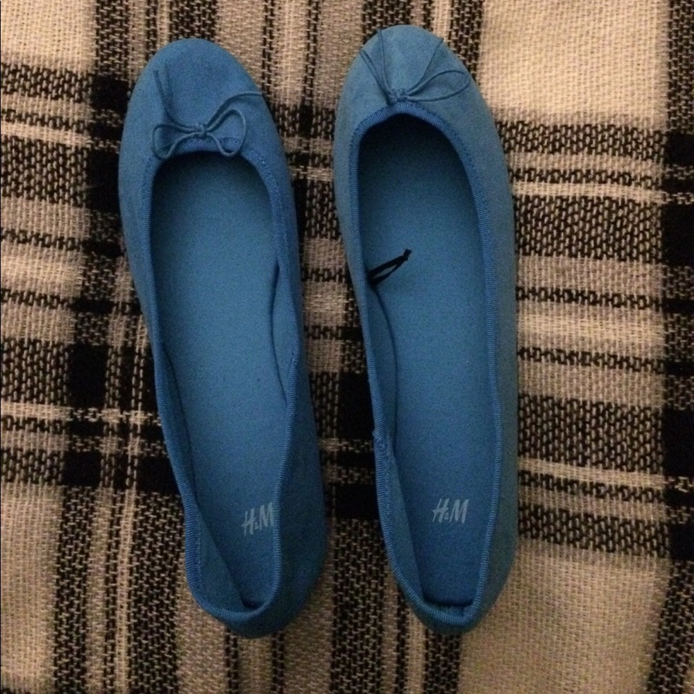 Size 40 H&M Blue Ballet Flats